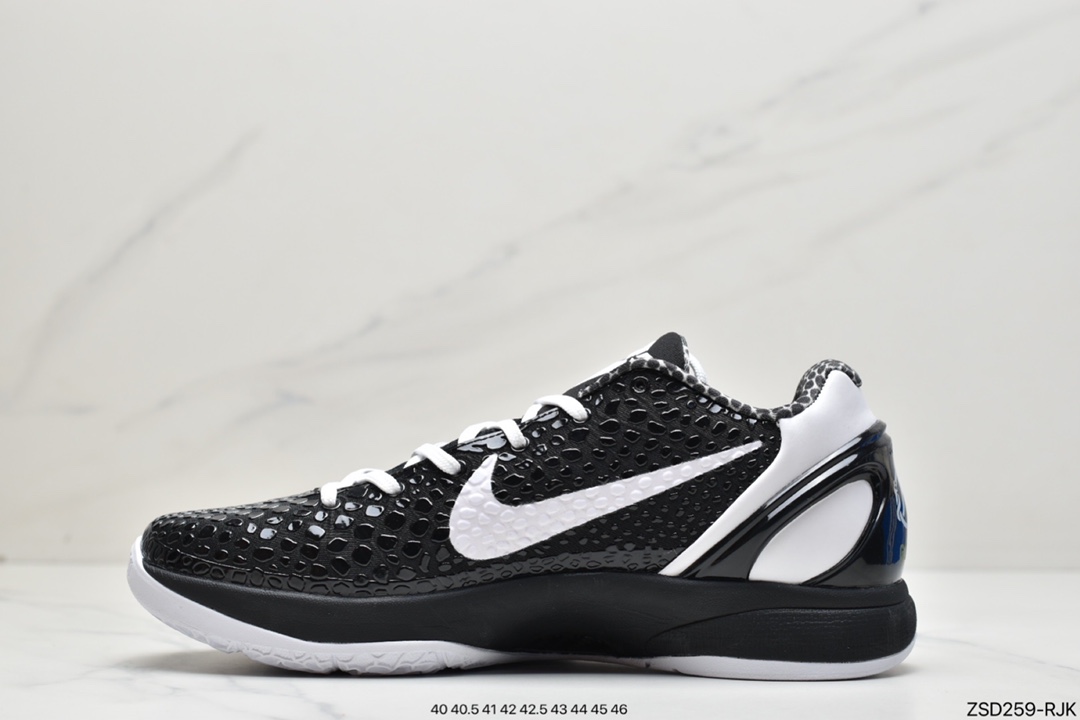 320 纯原版本NK Kobe VI Protro 6 曼巴男子实战篮球鞋天使CW2190-002