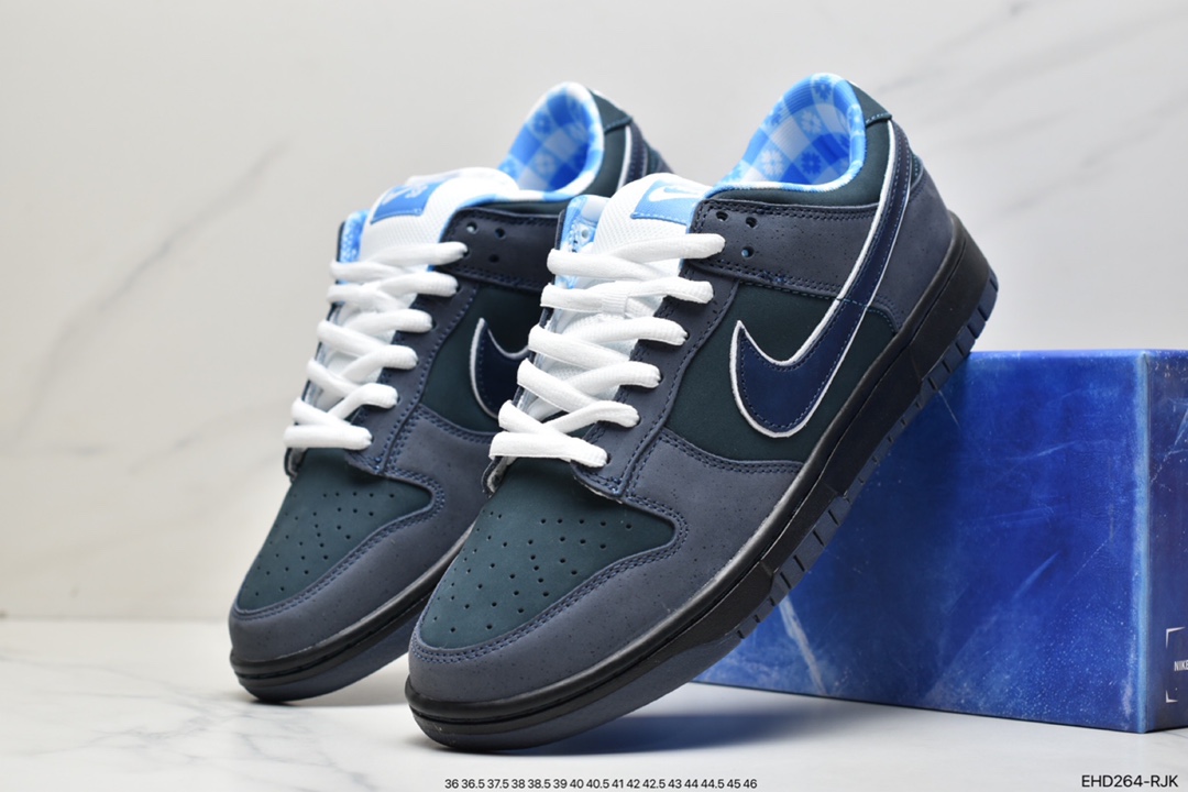 420（原盒损坏扣30） Concepts x Nike Dunk Low Pro SB ”Blue Lobster” 全头层蓝龙虾 313170-342