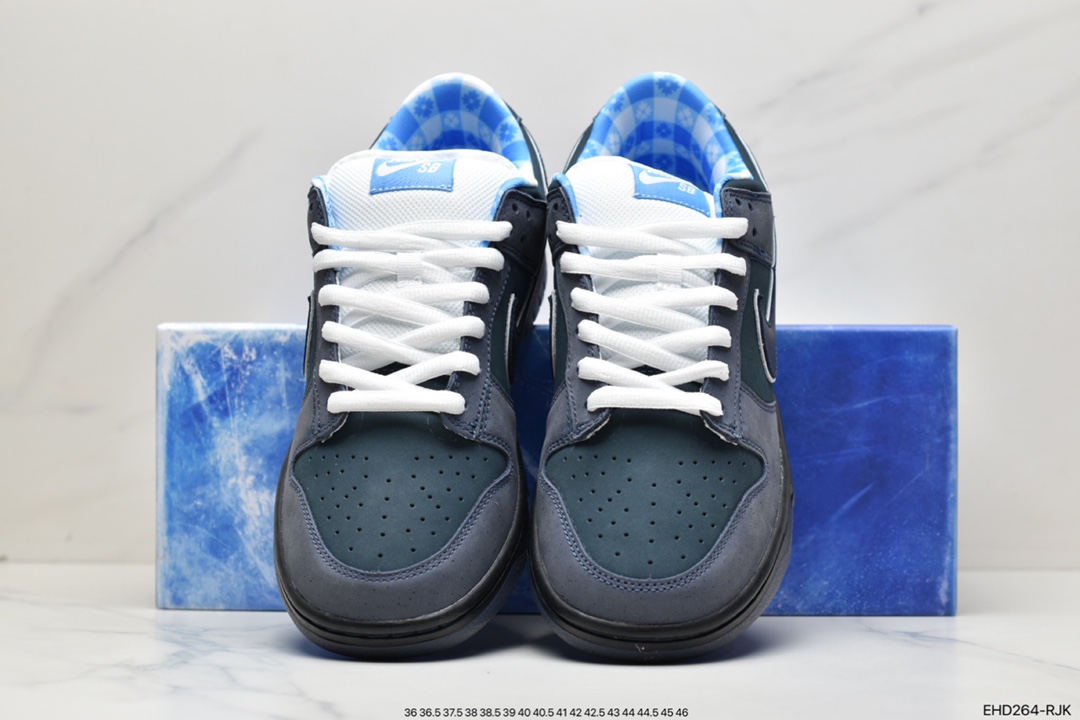420（原盒损坏扣30） Concepts x Nike Dunk Low Pro SB ”Blue Lobster” 全头层蓝龙虾 313170-342