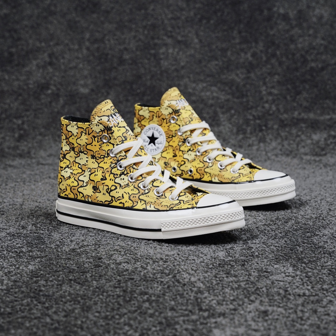 H0 Converse x Peanuts 史努比联名 匡威官方 漫画涂鸦 休闲帆布鞋