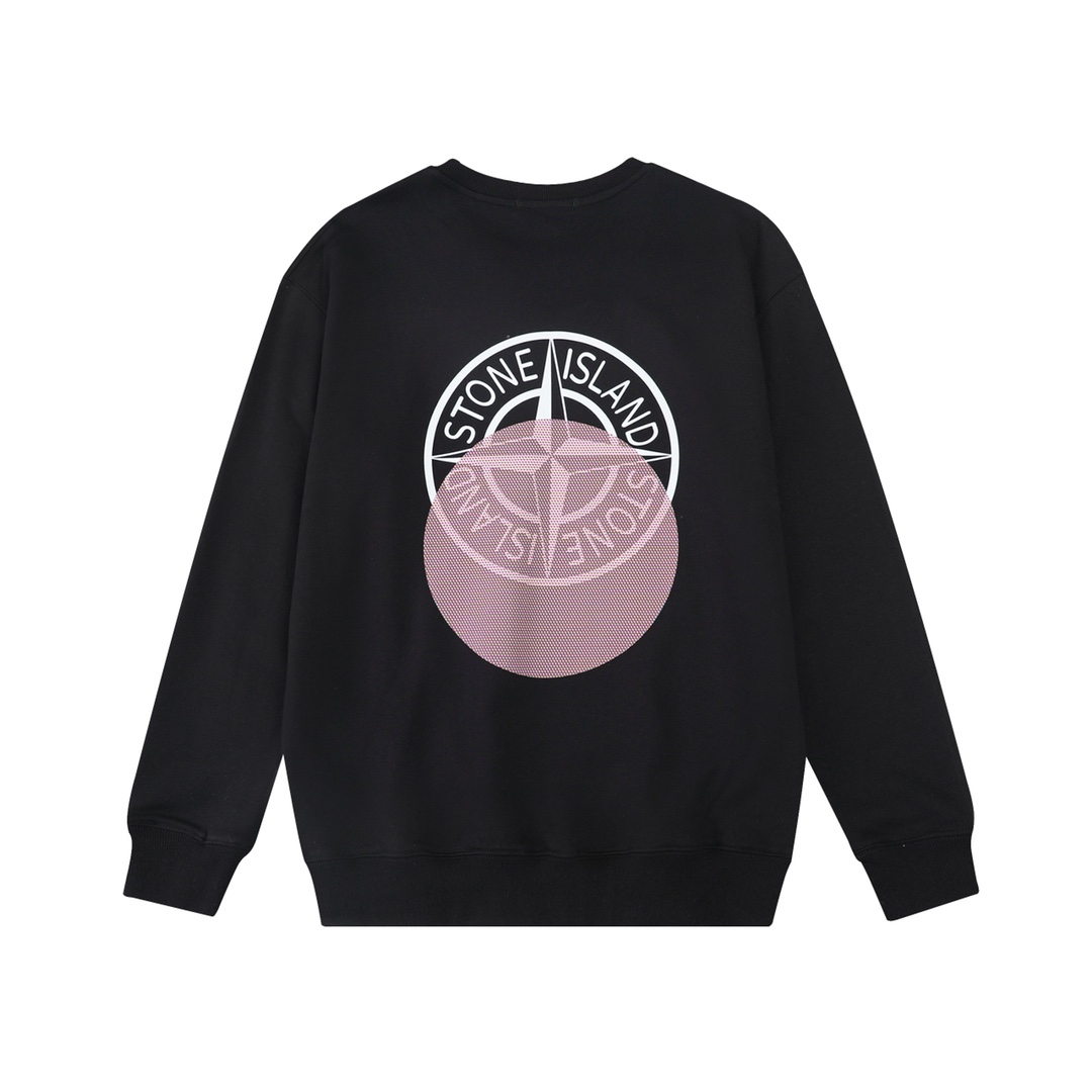 Stone Island Clothing Sweatshirts Black Grey Unisex Cotton