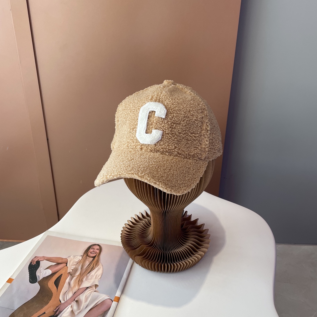 Celine Hats Baseball Cap Lambswool
