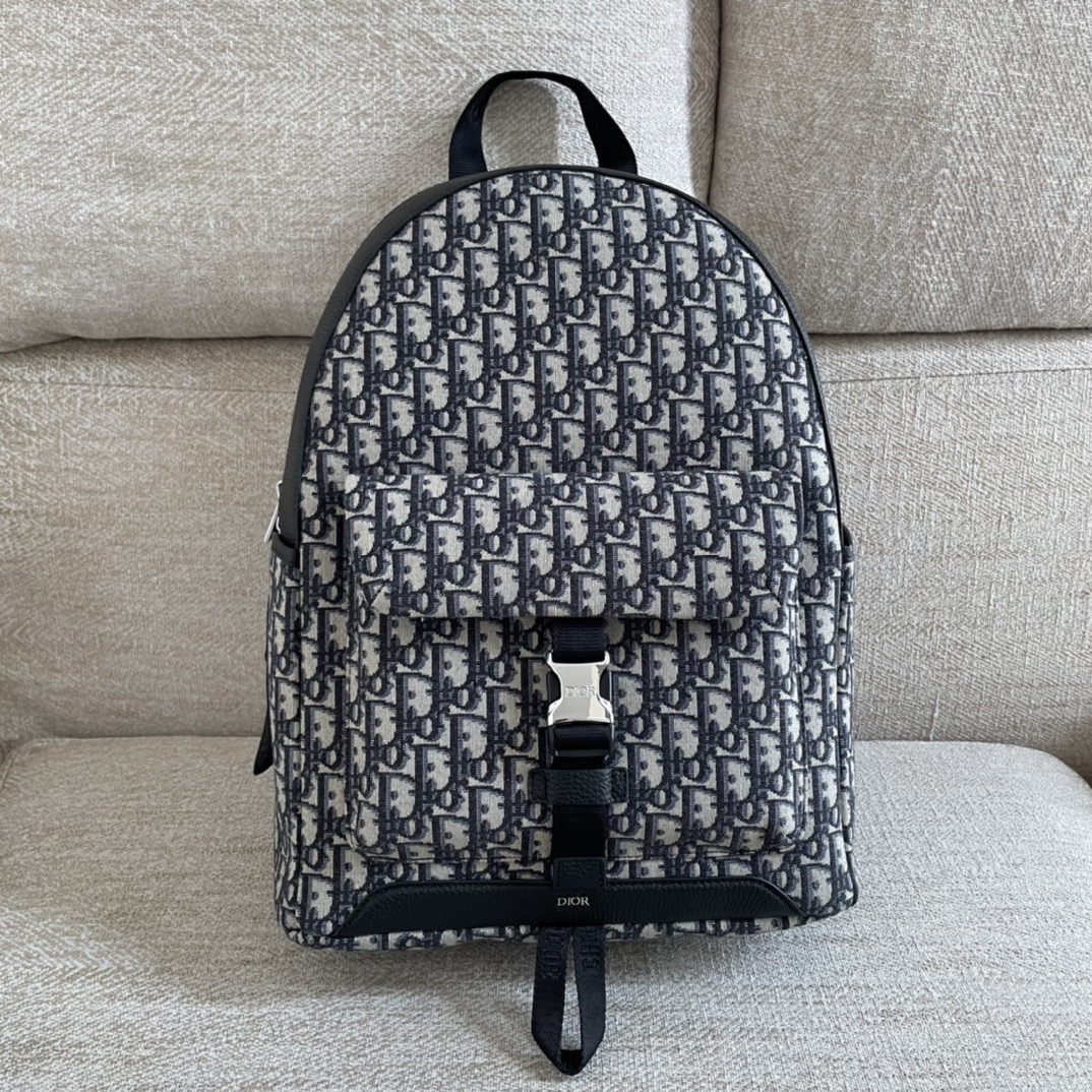 Dior Bags Backpack Beige Black Printing Unisex Cowhide Explorer Casual