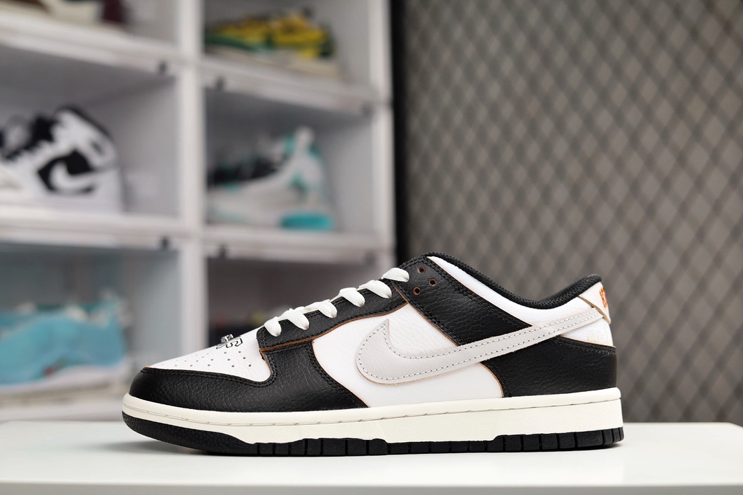H5 大次 Nike SB Dunk Low 黑白旧金山 刮刮乐原装头层材料 独家版型蒸餾加工帶來的是更好的视觉和脚感体验大厂纯原品质出货 清洁度 电绣工艺 皮料切割干净无任何毛边 细节完美官方