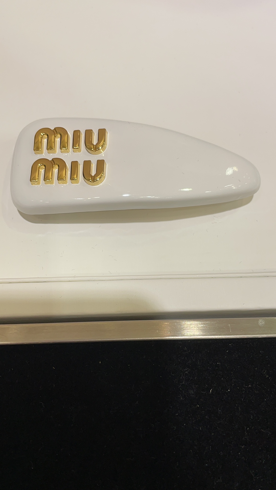 NO:632757,Snow White's instant sense of super cuteness and super temperament 88180 new letter white patent leather bread hairpin details, hairpins, Cardia high-end jewelry19860909白雪公主即视感超乖超气质88180 新款字母白色漆皮面包发夹细节图,,hairpins,卡迪亚高端饰品,Jewelry