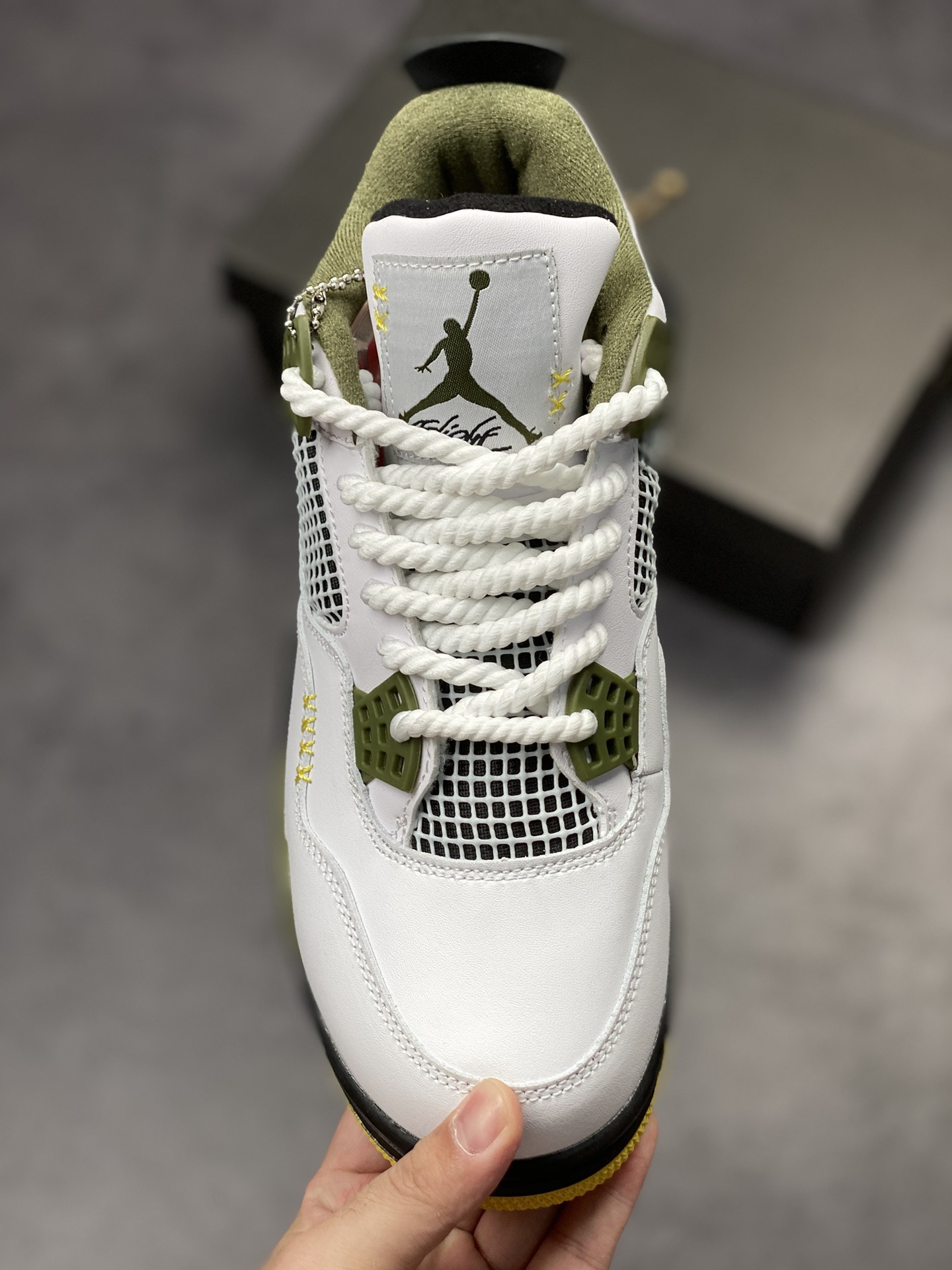 250 Air Jordan 4 Retro 白绿黄  CT8527-900