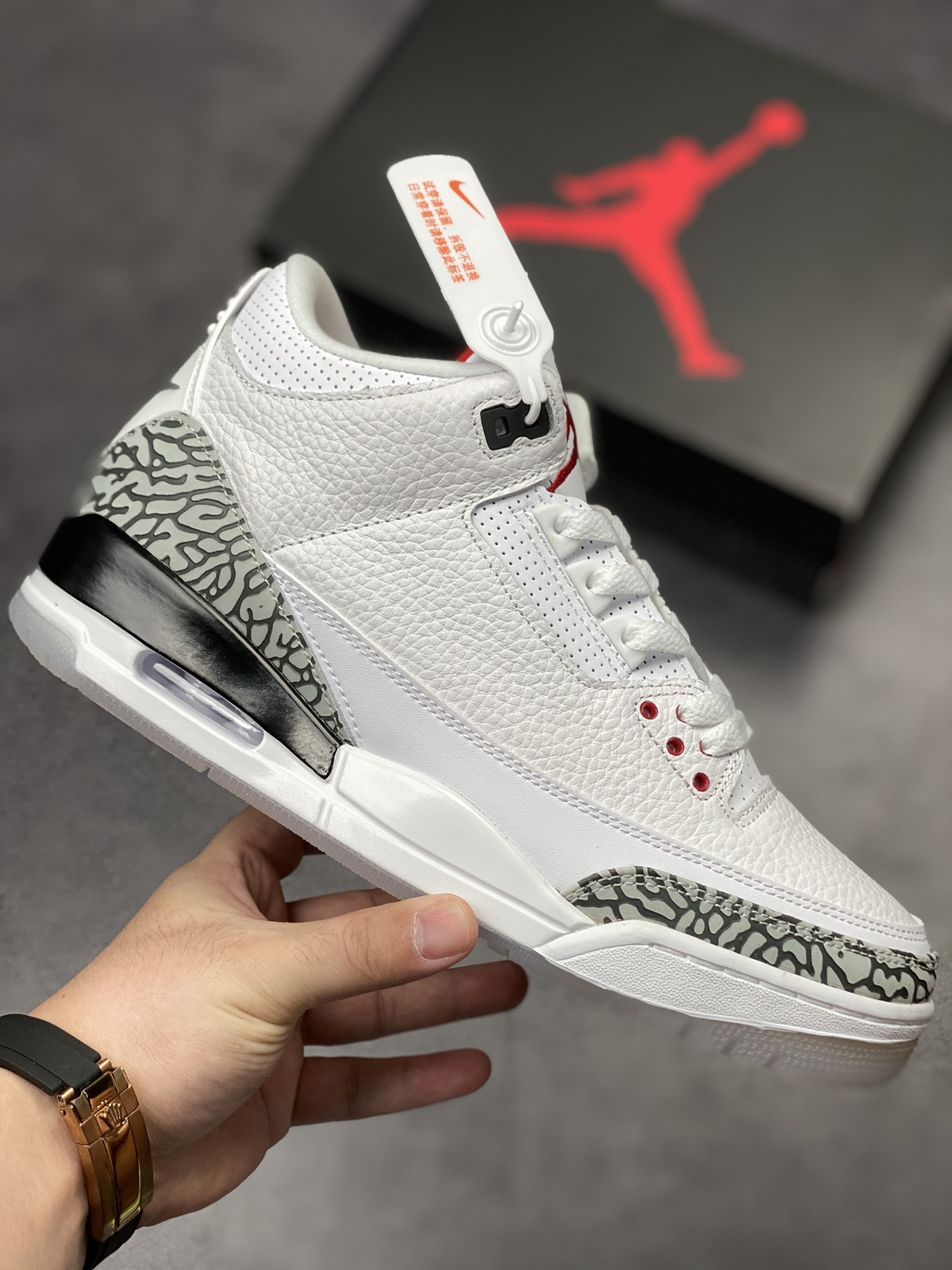 280 Air Jordan 3 Retro 白水泥配色 923096-101