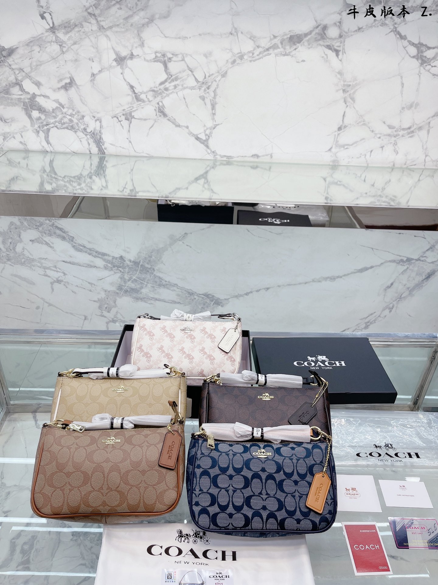 J0 牛皮版本 Coach 蔻驰   原单麻将包 配小牛皮 搭配两条肩带 可单肩斜挎 百搭神器 原单牛皮 配经典双C面料 高级五金logo 专柜尺寸：22 13cm