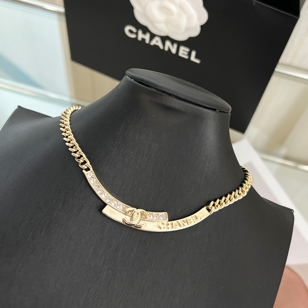 新款☑️CHANEL香奈儿双c 项链