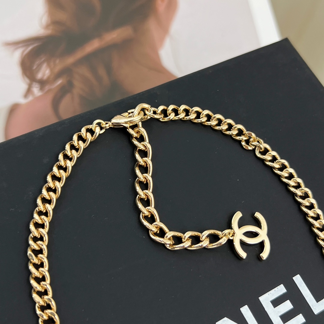 新款☑️CHANEL香奈儿双c 项链