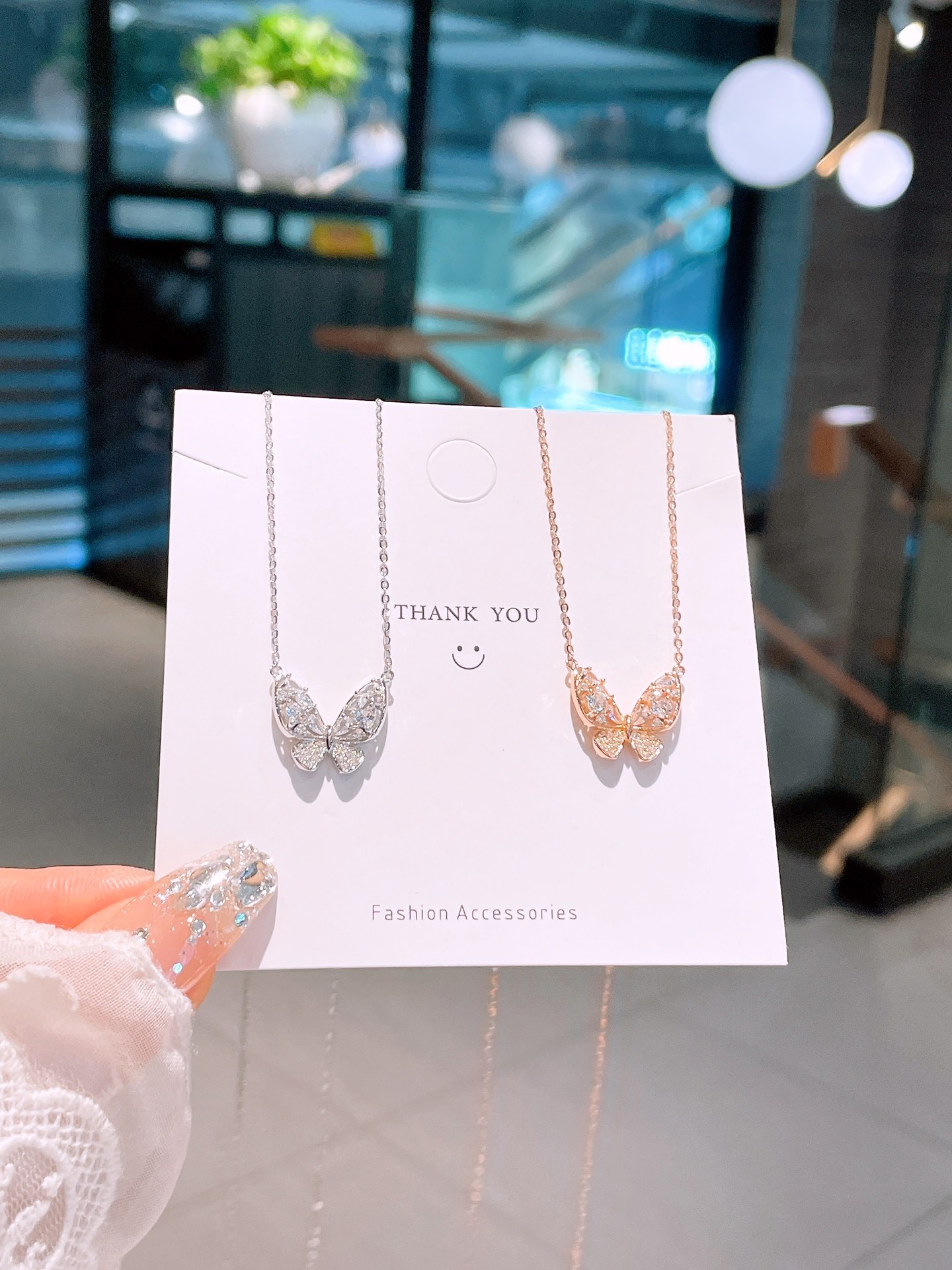 Solid Silver Necklace Minimalist Everyday Wear Gold