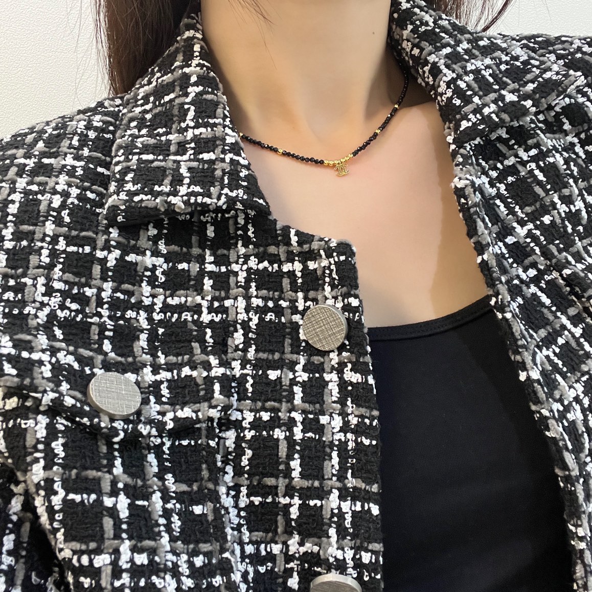 新款☑️CHANEL香奈儿双c 项链