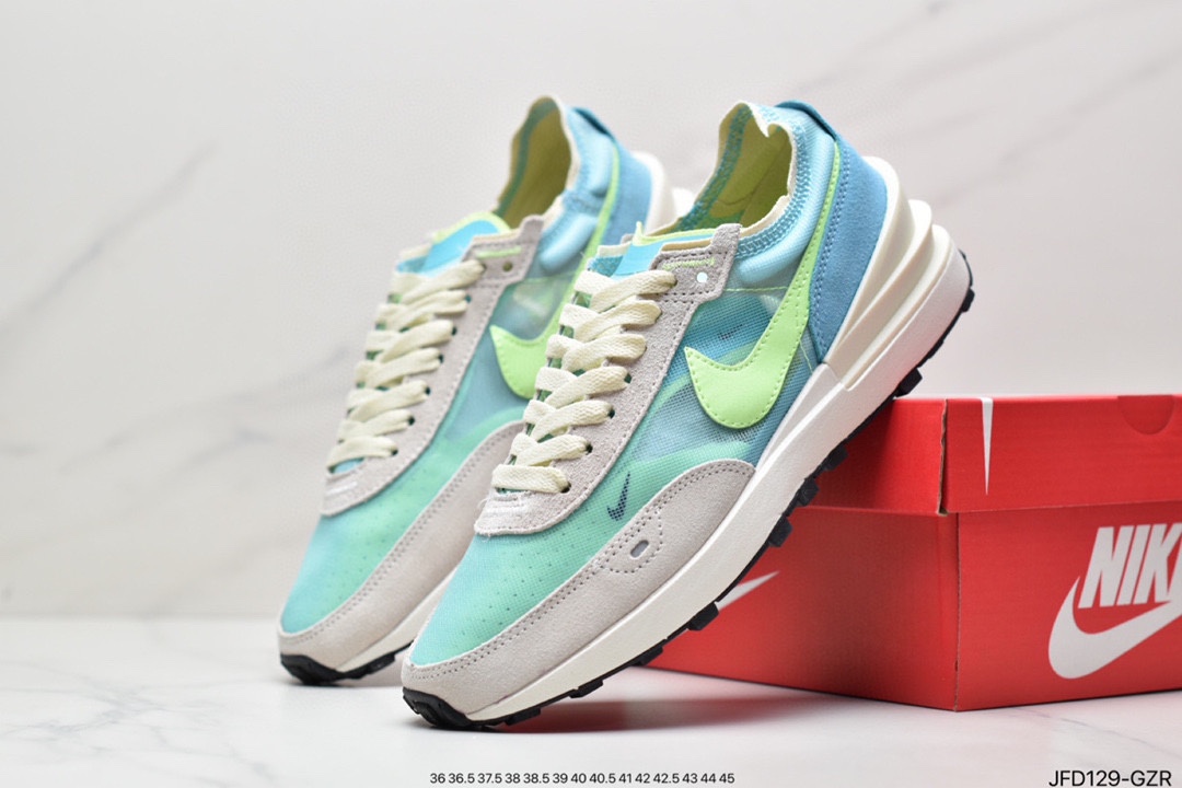 170 耐克NK Waffle One Summit White Bx.华夫网面透气休闲跑步鞋 DA7995