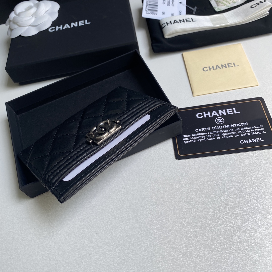 Chanel leboy卡包 款号 皮料五金，细节美到淋漓尽致全套包装 尺寸:11×7.5×1cm