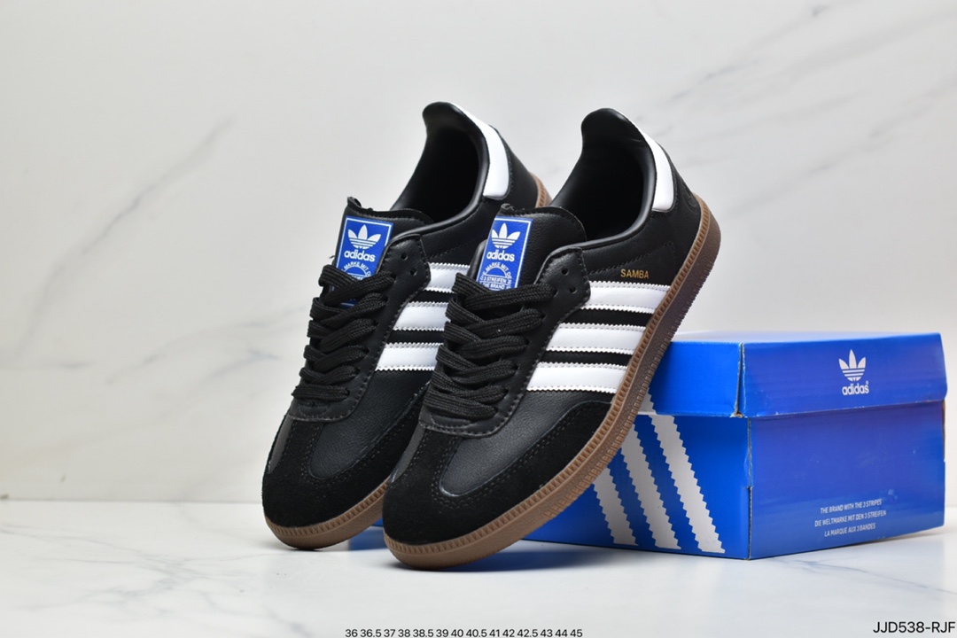 Adidas Clover Originals Samba Vegan OG Samba Series Gentleman Moral Training Football Style FW2427