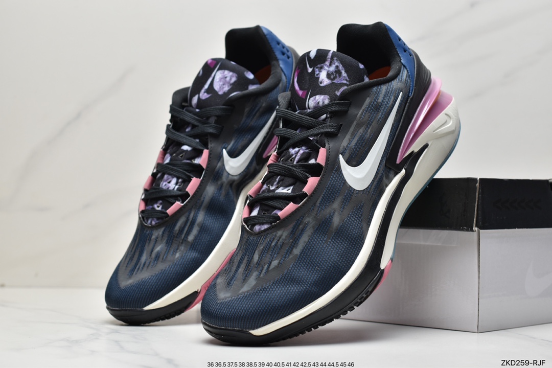 270 Nike Air Zoom GT Cut 2 二代缓震实战篮球鞋 黑蓝 DJ6015-003