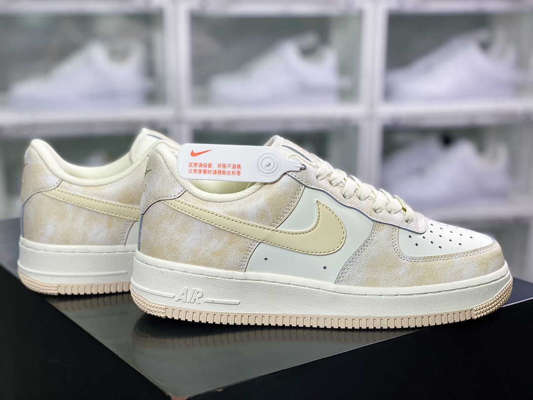 240 You Air Force 1'07 Low Retro SP空军一号低帮经典板鞋“皮革米白奶黄”KP6936-669