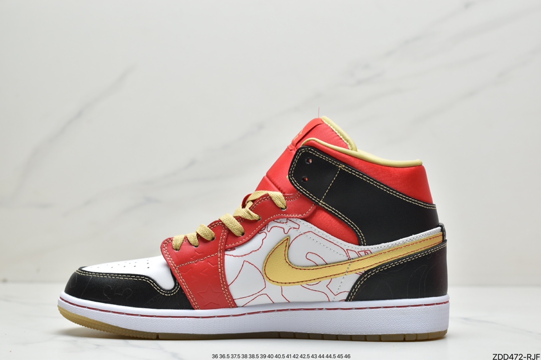 230 Air Jordan 1 MID 白红 喜庆DV0576-176