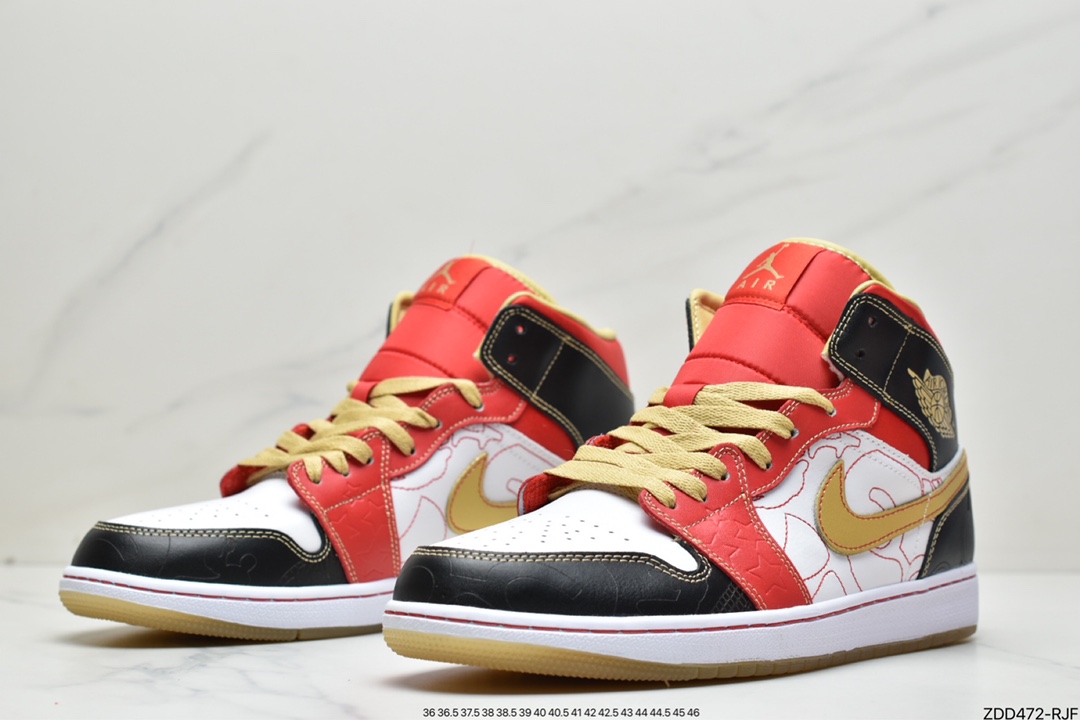 230 Air Jordan 1 MID 白红 喜庆DV0576-176