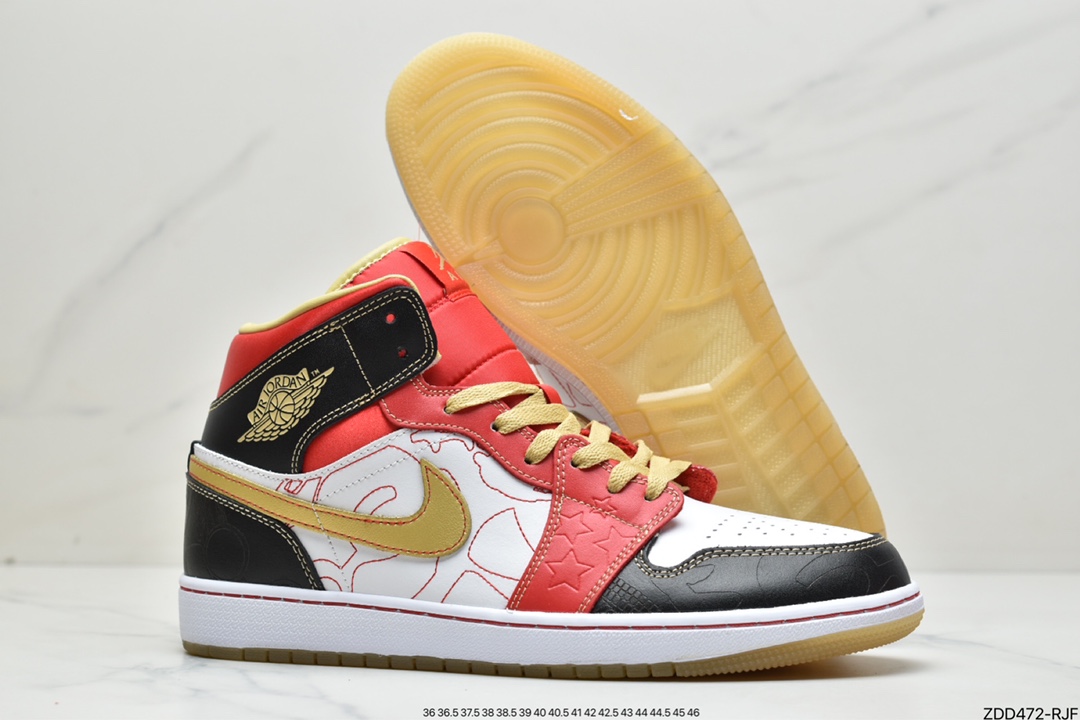 230 Air Jordan 1 MID 白红 喜庆DV0576-176