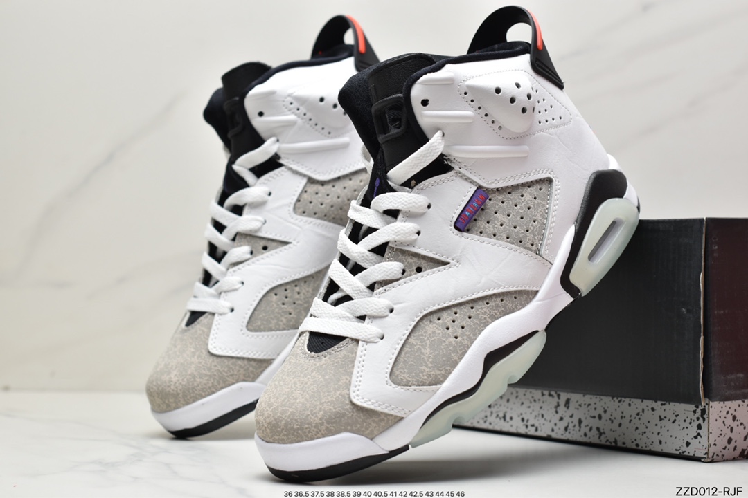 250 Air Jordan 6 “Flint”燧石 紫外线 灰白 这双以 “燧石” 为主题的 Air Jordan 6 “Flint” CI3125-100