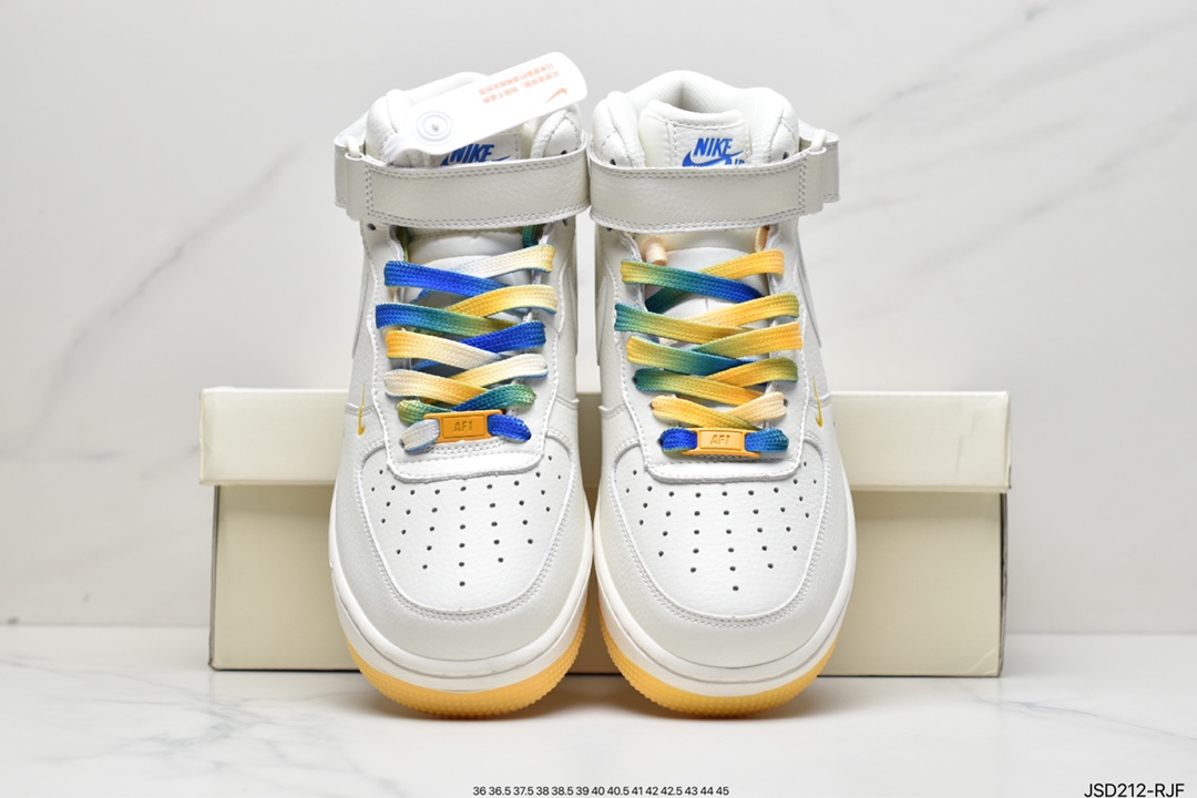200 Nike Air Force 1 Mid'07 米红蓝‘’洛杉矶快船‘’NYC 城市限定中帮空军一号休闲板鞋CT1989-115