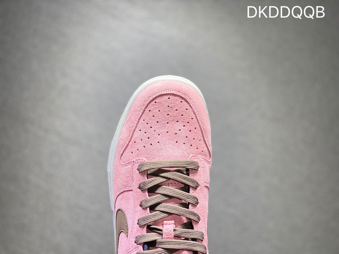 240 Nike SB dunk Low 低帮休闲运动滑板板鞋“麂皮粉黑棕粉汽车”  DD1391-105