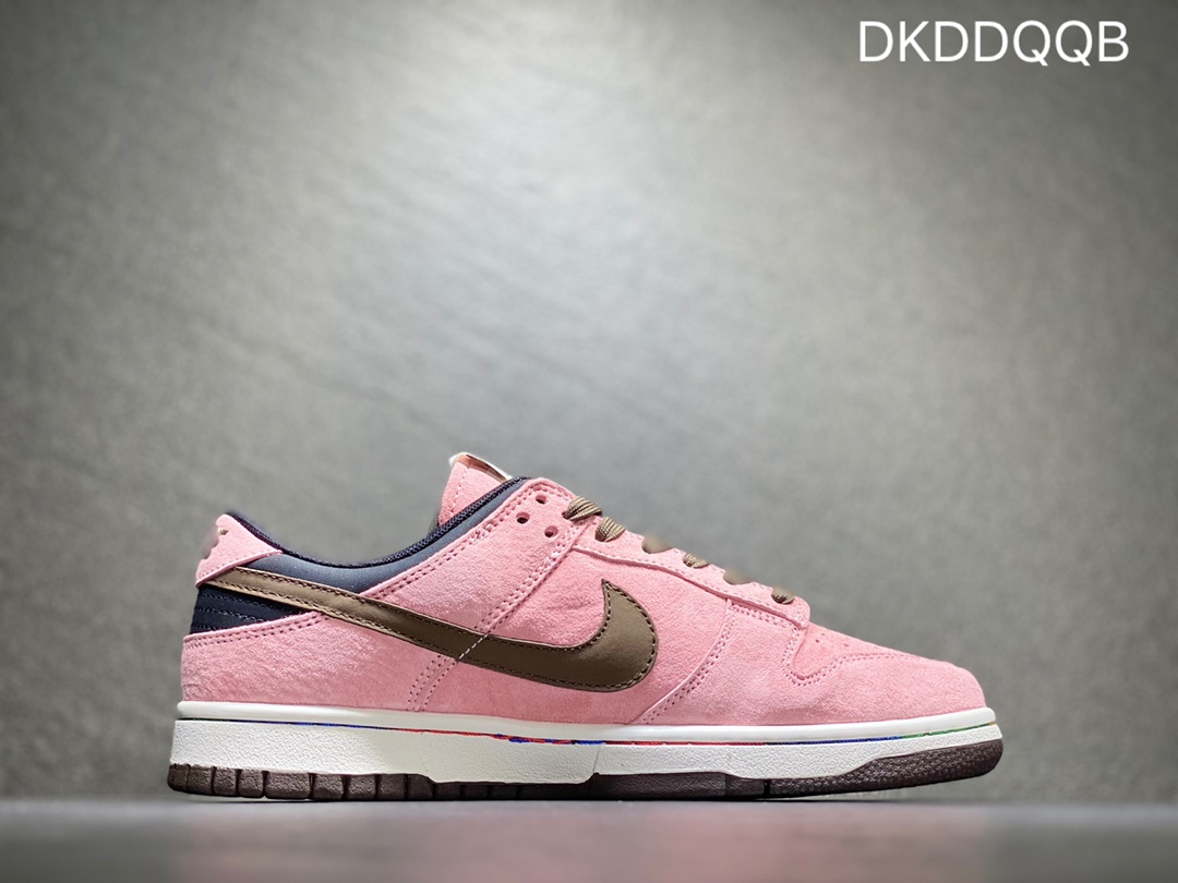 240 Nike SB dunk Low 低帮休闲运动滑板板鞋“麂皮粉黑棕粉汽车”  DD1391-105