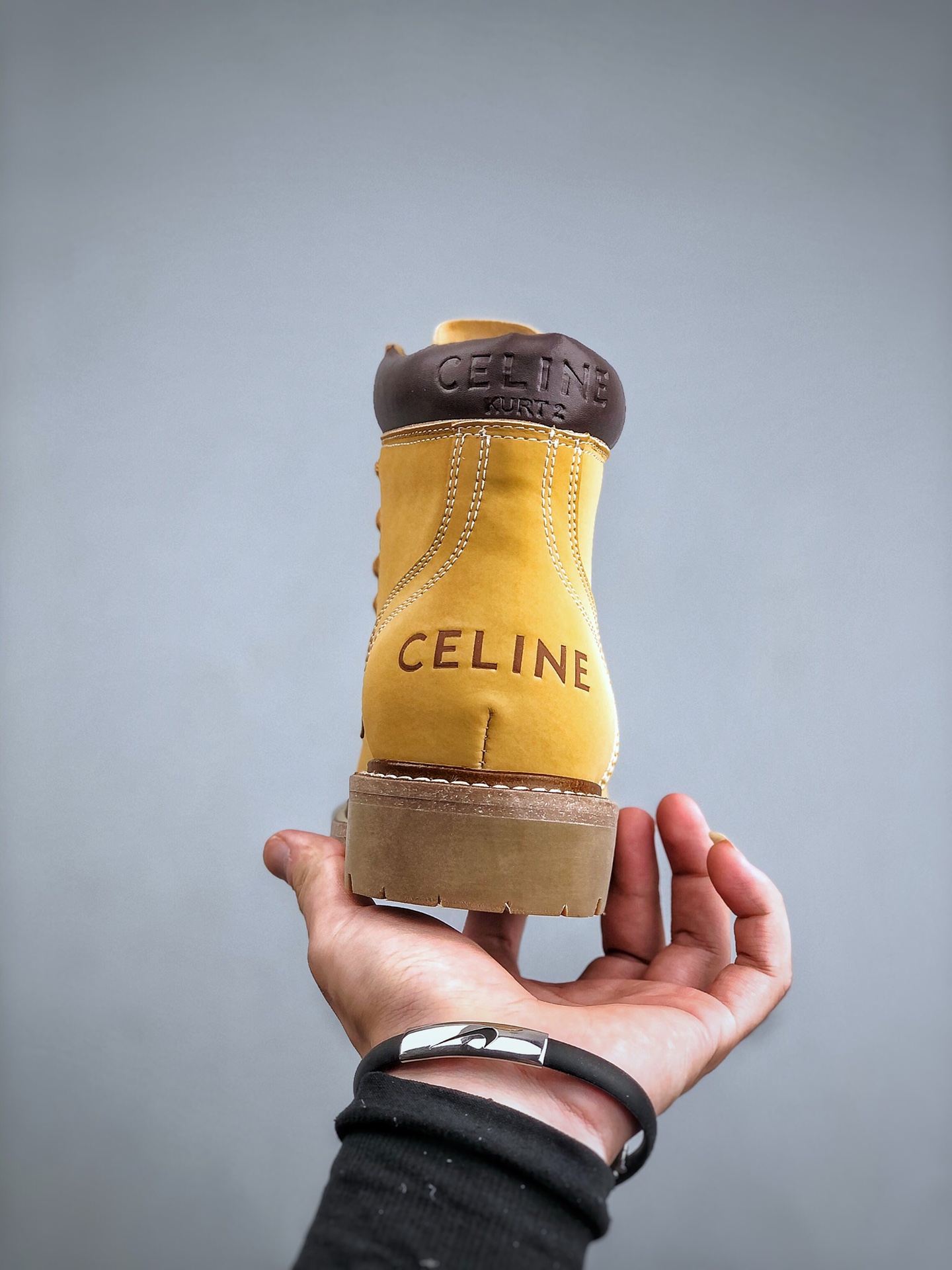 Celine Lace Up Boots ”Wheat”