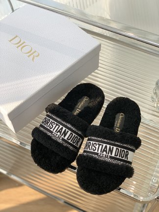 Dior Shoes Slippers Embroidery Fall Collection