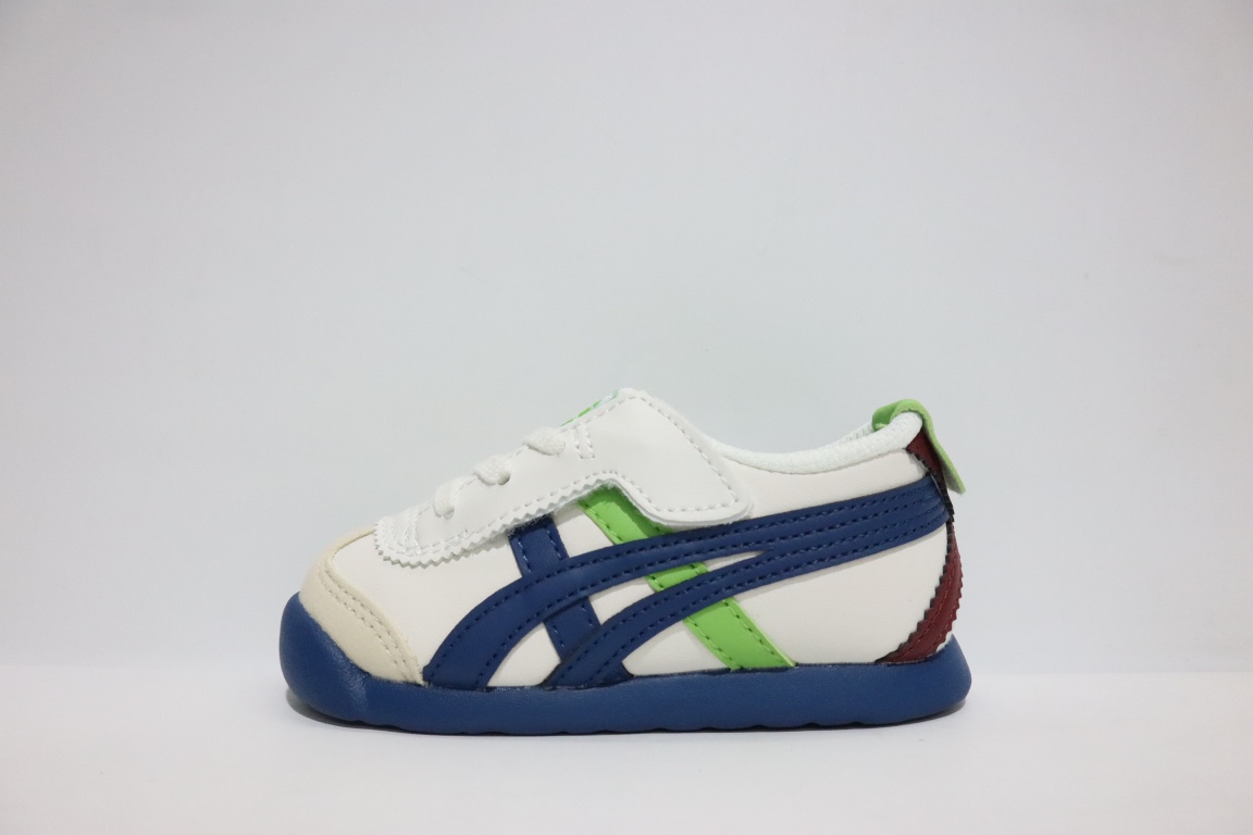 亚瑟士鬼冢虎飞机翼魔术贴婴童鞋 22.5-28.5 婴童款真的太可爱了 飞翼魔术贴设计，穿脱非常方便✔️ 耐磨防滑大底，脚感超赞👍🏻-选品中心