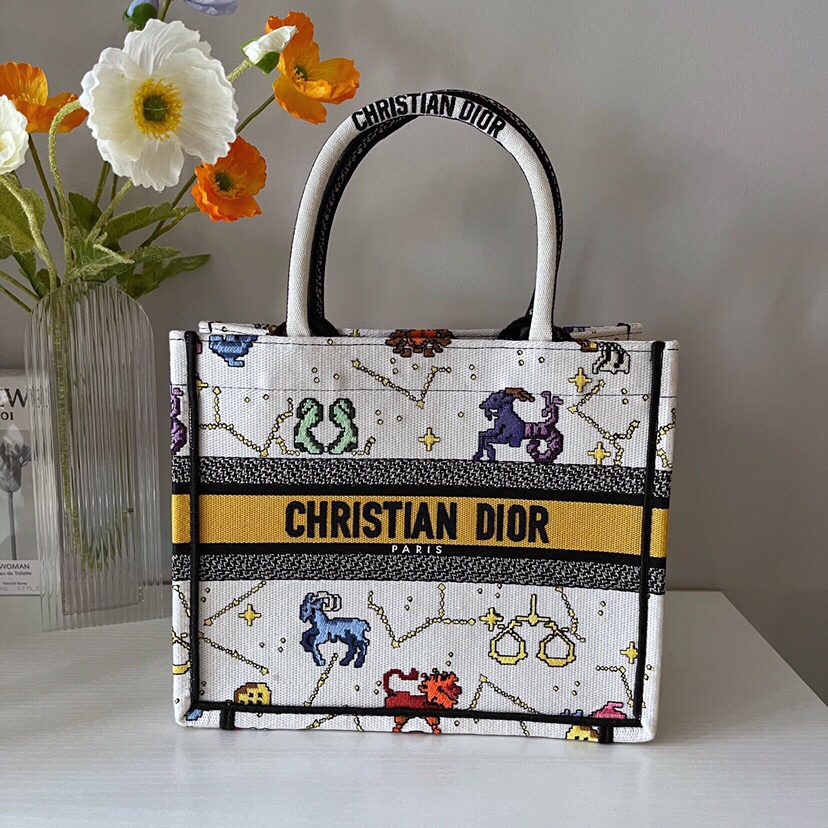 Dior Book Tote Handbags Tote Bags White