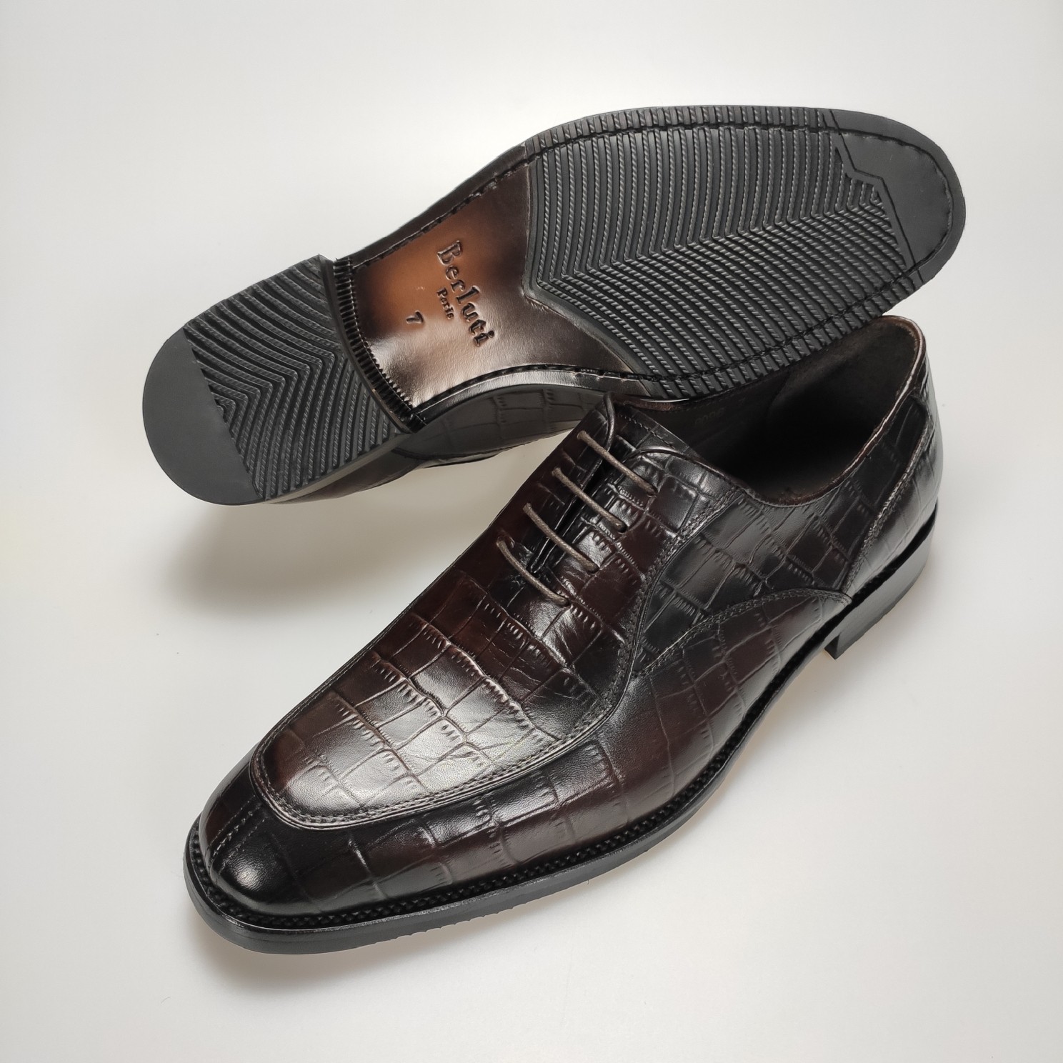 560Berlu*i oxfords de cuero, zapatos de negocios formales de alta gama para hombres, top original ún