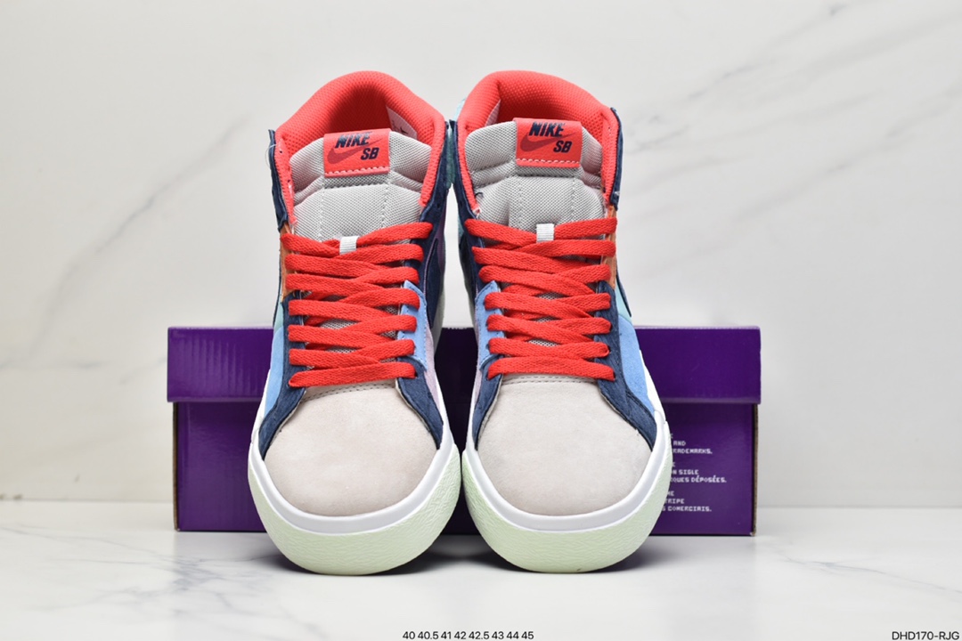 90 耐克Nike Zoom Blazer Mid Premium SB”Mosaic Pack-Multi”解构马赛克开拓者板鞋DA8854-300