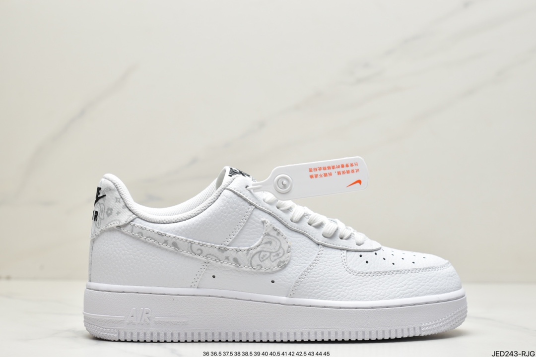 Nike Air Force 1 Low '07 ”White/Green Paisley” low-top classic all-match casual sports shoes DJ9942-100