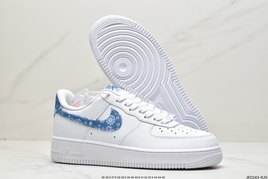 Nike Air Force 1 Low '07 ”White/Green Paisley” low-top classic all-match casual sports shoes DJ9942-100