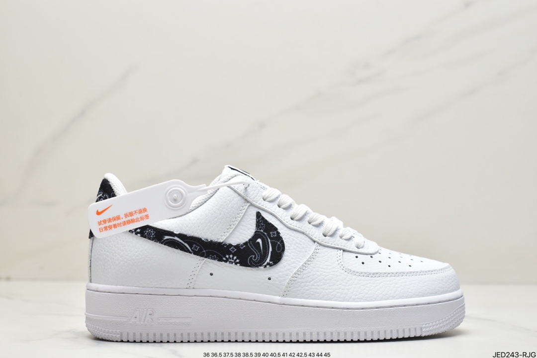 Nike Air Force 1 Low '07 ”White/Green Paisley” low-top classic all-match casual sports shoes DJ9942-100