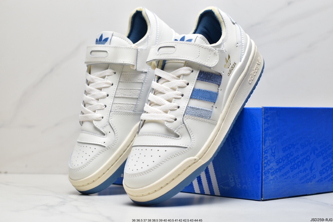 Adidas Clover Originals Forum 84 Low Roman Series Velcro Low Help GW4333