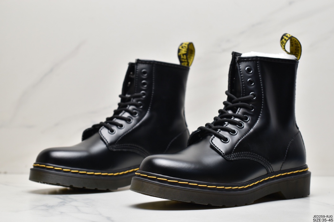 Dr.martens Martin boots pure Goodyear craft non-sticky full locomotive manual routing will never open glue)