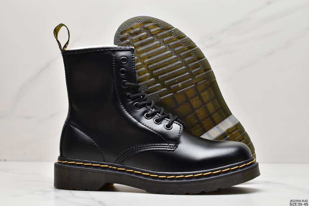 Dr.martens Martin boots pure Goodyear craft non-sticky full locomotive manual routing will never open glue)