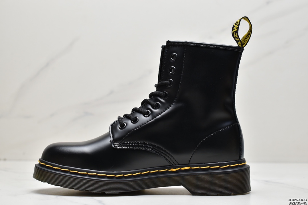 Dr.martens Martin boots pure Goodyear craft non-sticky full locomotive manual routing will never open glue)