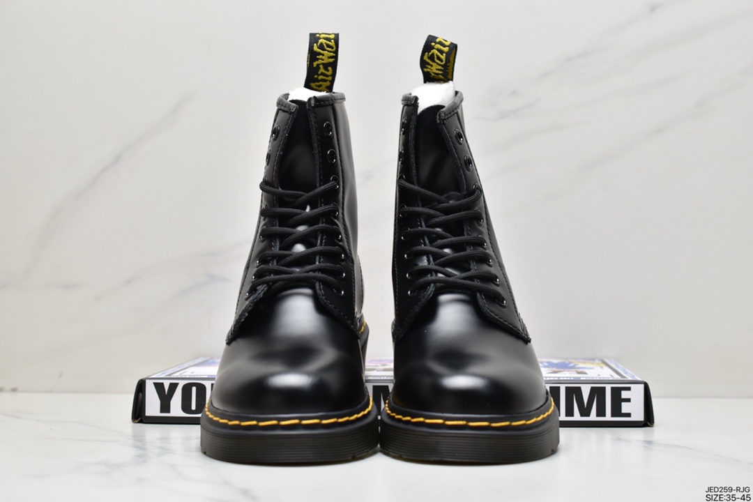 Dr.martens Martin boots pure Goodyear craft non-sticky full locomotive manual routing will never open glue)