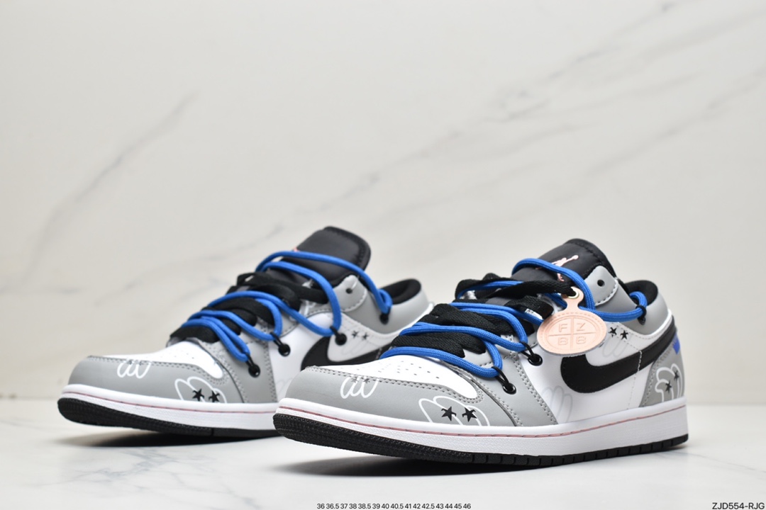 240 AJ1 Low 乔1低帮解构机能绑带黄黑同步官方配色市场553558-062