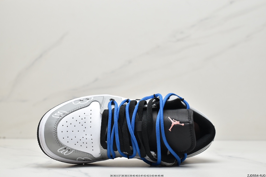 240 AJ1 Low 乔1低帮解构机能绑带黄黑同步官方配色市场553558-062