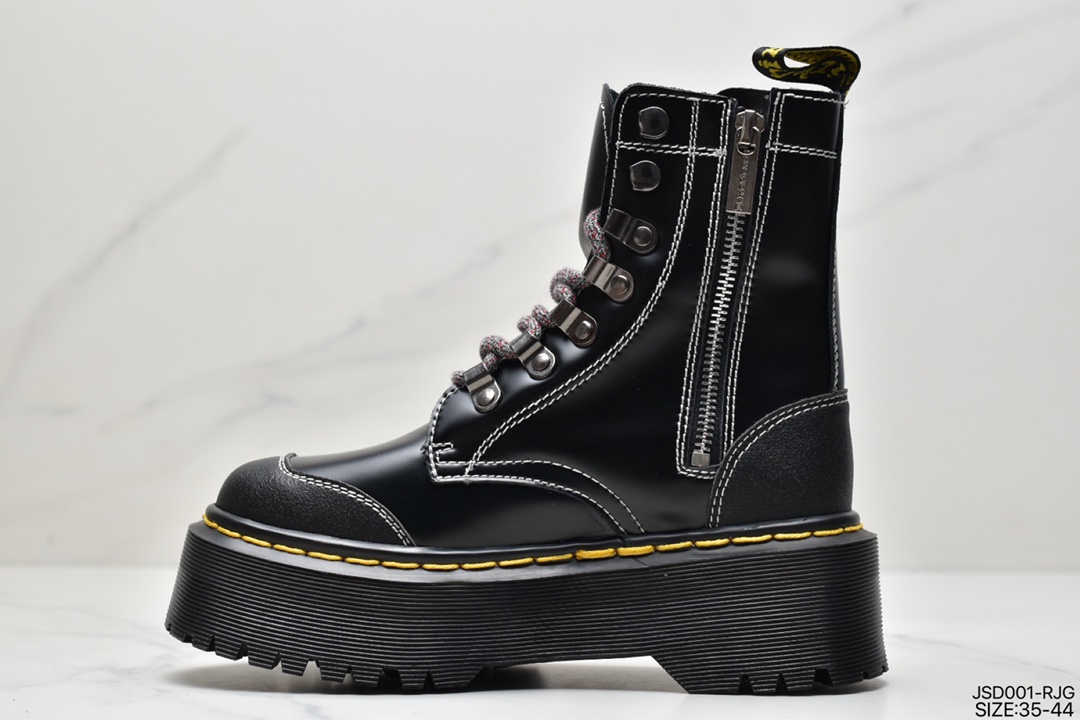 Dr martens Yang Mi same autumn and winter splicing Martin boots new thick-soled heightening short boots 26961033