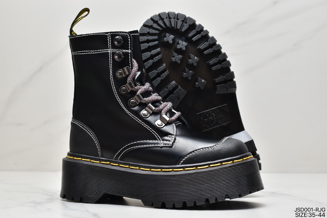 Dr martens Yang Mi same autumn and winter splicing Martin boots new thick-soled heightening short boots 26961033