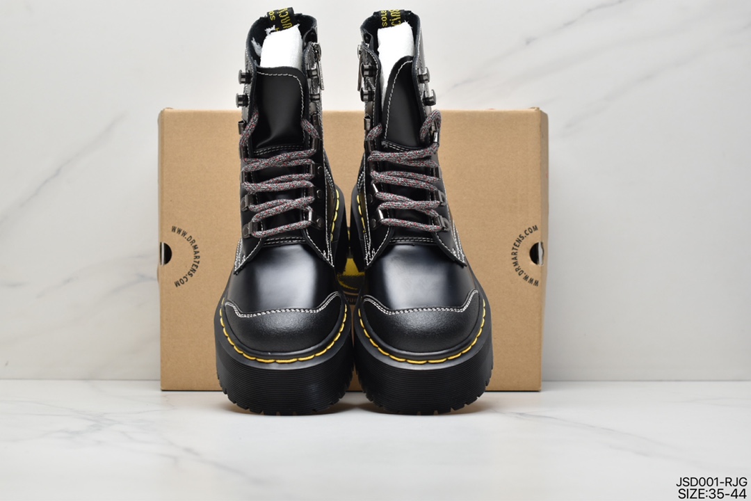 Dr martens Yang Mi same autumn and winter splicing Martin boots new thick-soled heightening short boots 26961033