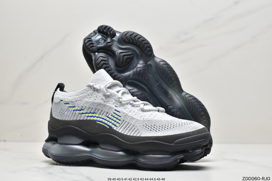 290 纯原出品NK Air Max Scorpion Flyknit 天蝎座系列2022款超级大气垫系列前卫增高低帮休闲运动慢跑鞋 DJ4701-001