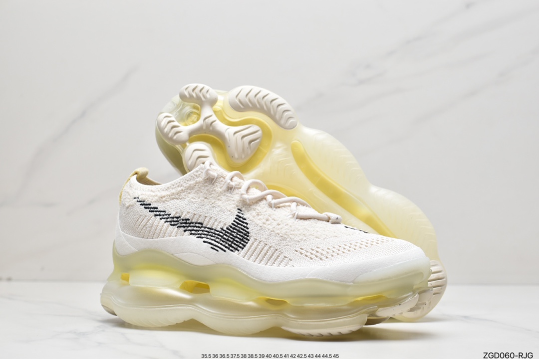 290 纯原出品NK Air Max Scorpion Flyknit 天蝎座系列2022款超级大气垫系列前卫增高低帮休闲运动慢跑鞋 DJ4701-001