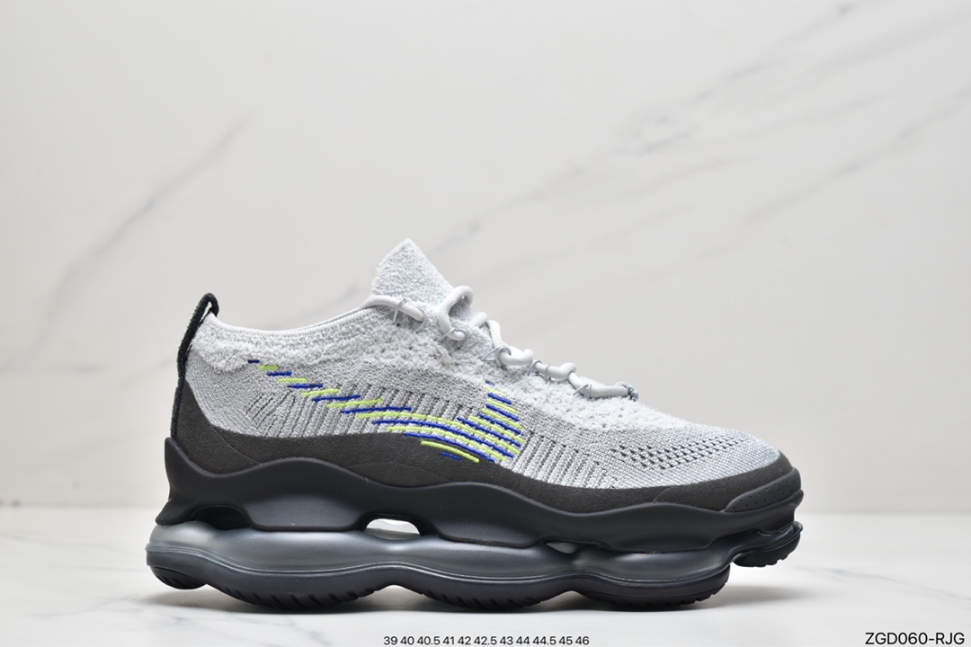 290 纯原出品NK Air Max Scorpion Flyknit 天蝎座系列2022款超级大气垫系列前卫增高低帮休闲运动慢跑鞋 DJ4701-001